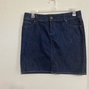 New York & Company Beautiful Blue Jean Skirt